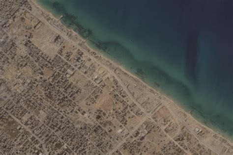 Satellite photos analyzed by AP show an axis of Israeli push earlier this week into the Gaza Strip